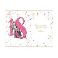 Fantastic 18th Birthday Photo Finish Me to You Bear Card Extra Image 1 Preview